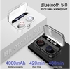 Wireless Earphone Bluetooth 5.0 Earphones Power Display Touch Control Sport Stereo Cordless Earbuds (with 4000mAh Charging Box)