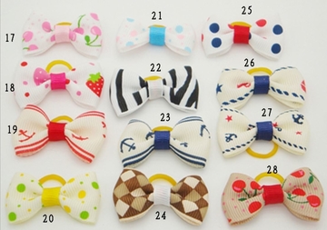 Design Cute Dog Bows Bands Beauty Pet Hair Bowties Clips