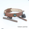 Fashion Dog Collars PU Leash Cute Flower Pet Supply