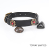 Fashion Dog Collars PU Leash Cute Flower Pet Supply